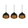 Reality Punch Pendant Light black, 3-light sources