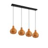 Reality Sprout Pendant Light black, 4-light sources