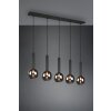 Trio Clayton Pendant Light black, 5-light sources