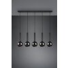 Trio Clayton Pendant Light black, 5-light sources