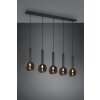 Trio Clayton Pendant Light black, 5-light sources