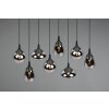 Trio Lumina Pendant Light black, 8-light sources