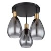 Globo FANNI Ceiling Light brass, black, 3-light sources