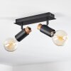 Brenier Ceiling Light Dark wood, black, 2-light sources