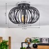 Oravi Ceiling Light black, 1-light source