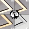 Courceaux Ceiling Light LED Ecru, black, 1-light source