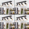Brenier Ceiling Light Dark wood, black, 4-light sources