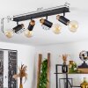 Brenier Ceiling Light Dark wood, black, 4-light sources