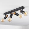 Brenier Ceiling Light Dark wood, black, 4-light sources