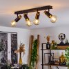 Brenier Ceiling Light Dark wood, black, 4-light sources