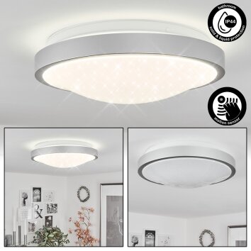Subles Ceiling Light LED silver, white, 1-light source, Motion sensor