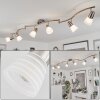 Chapod Ceiling Light LED chrome, matt nickel, 6-light sources