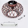 Oravi Ceiling Light copper, 1-light source