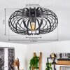 Oravi Ceiling Light black, 1-light source