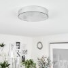 Mentque Ceiling Light LED silver, 1-light source
