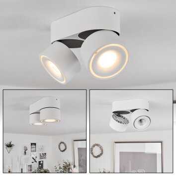 Laonsana Ceiling Light LED black, white, 2-light sources