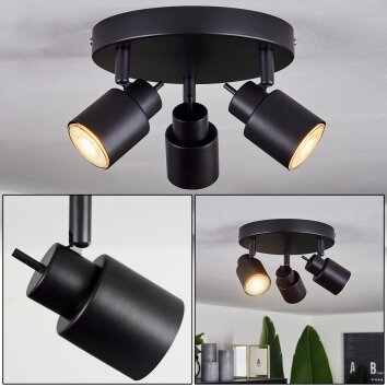 Nestavel Ceiling Light LED black, 3-light sources