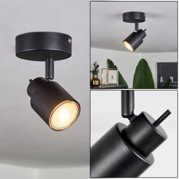 Nestavel Ceiling Light LED black, 1-light source
