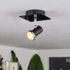 Lanrigan Ceiling Light LED chrome, black, 1-light source