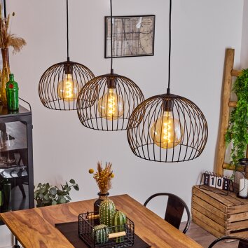Mossay Pendant Light black, 3-light sources