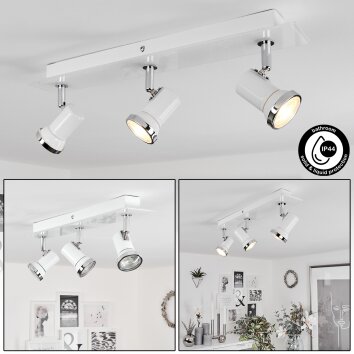 Lanrigan Ceiling Light LED chrome, white, 3-light sources