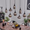 Maynal Pendant Light black, 8-light sources
