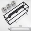 Verbania Ceiling Light black, 3-light sources