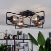Agropoli Ceiling Light black, 4-light sources