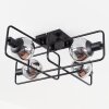 Agropoli Ceiling Light black, 4-light sources