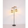 Globo JEANIE Floor Lamp Dark wood, black, 2-light sources
