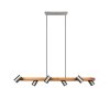 Trio Marley Pendant Light Ecru, matt nickel, 6-light sources