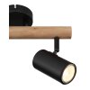 Globo HERTI Ceiling Light brown, black, 2-light sources