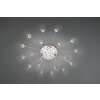 Trio Bullet Ceiling Light LED chrome, 21-light sources