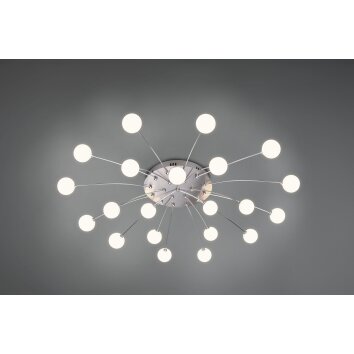 Trio Bullet Ceiling Light LED matt nickel, 21-light sources