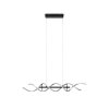 Trio Sequence Pendant Light LED aluminium, black, 1-light source