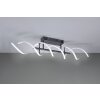 Trio Sequence Ceiling Light LED aluminium, black, 1-light source
