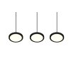 Trio Tray Pendant Light LED black, 3-light sources