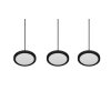 Trio Tray Pendant Light LED black, 3-light sources