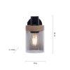 Leuchten-Direkt PASQUAL Wall Light black, 1-light source