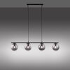 Leuchten-Direkt BIG WIDOW Pendant Light black, 4-light sources