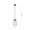 Leuchten-Direkt FRANKY Pendant Light black, 1-light source
