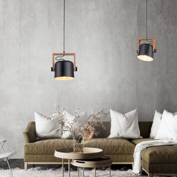 Leuchten-Direkt CUP Pendant Light black, 1-light source