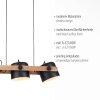 Leuchten-Direkt CUP Pendant Light black, 3-light sources