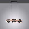 Leuchten-Direkt CUP Pendant Light black, 3-light sources