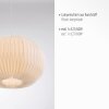 Leuchten-Direkt PAPEL Pendant Light white, 1-light source