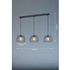Fischer & Honsel Wire Pendant Light black, 3-light sources