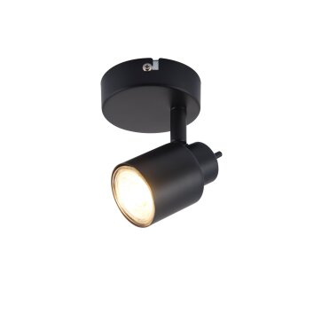 Brilliant Andres Wall Light black, 1-light source