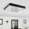 Mentque Ceiling Light LED black, 1-light source