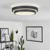 Subles Ceiling Light LED black, white, 1-light source, Motion sensor