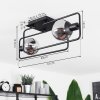 Agropoli Ceiling Light black, 2-light sources